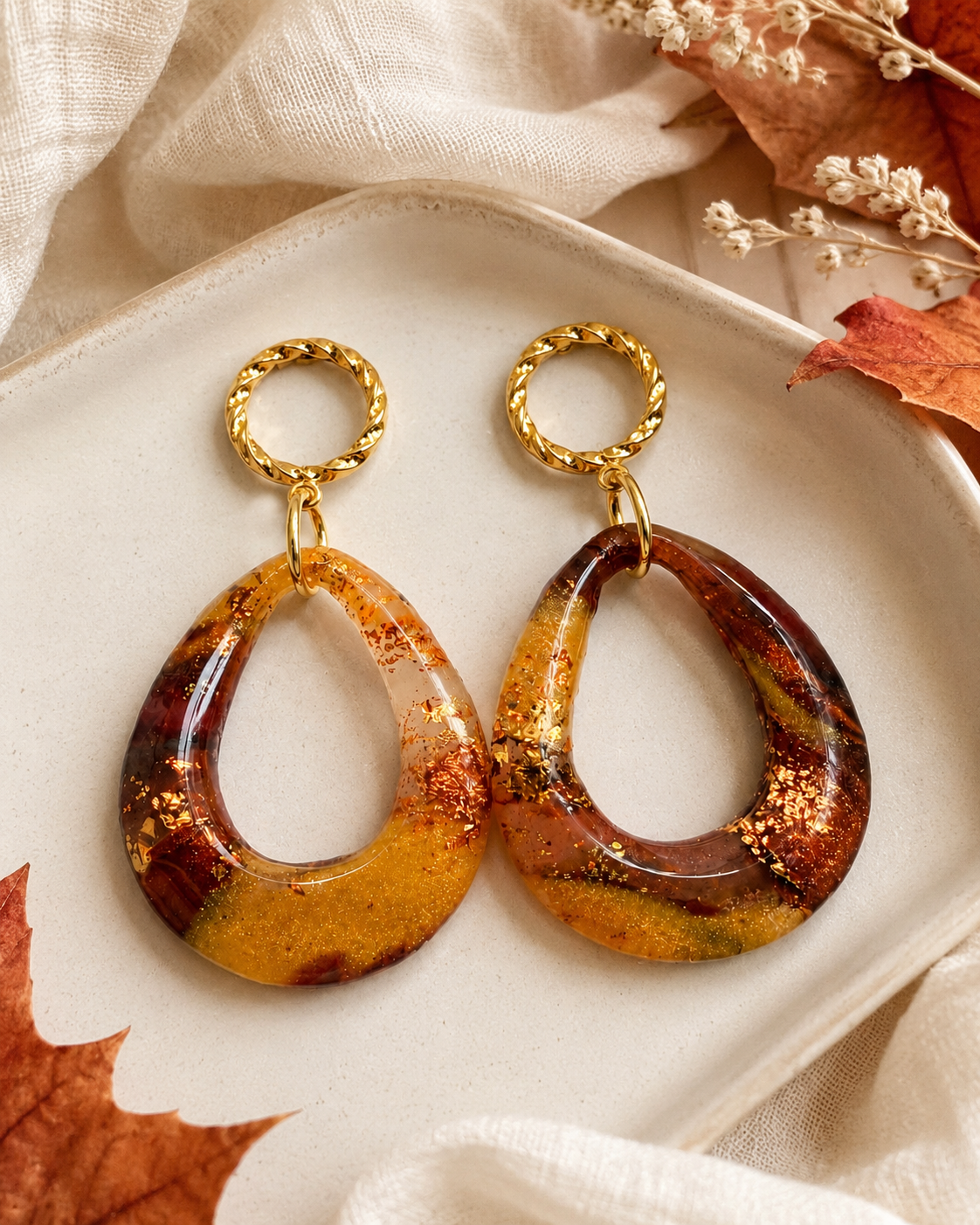 Amber Glow earrings