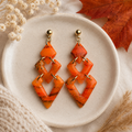 Pumpkin Cascade earrings