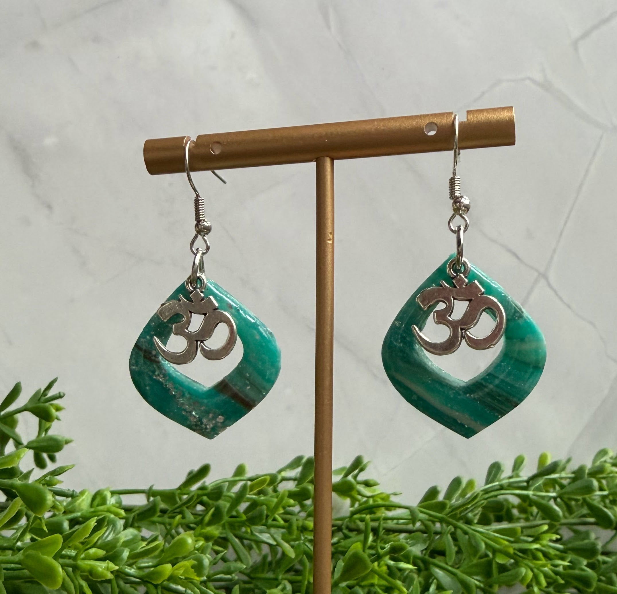 Serene Om Earrings