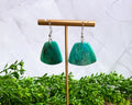 Teal Current Fan Earrings