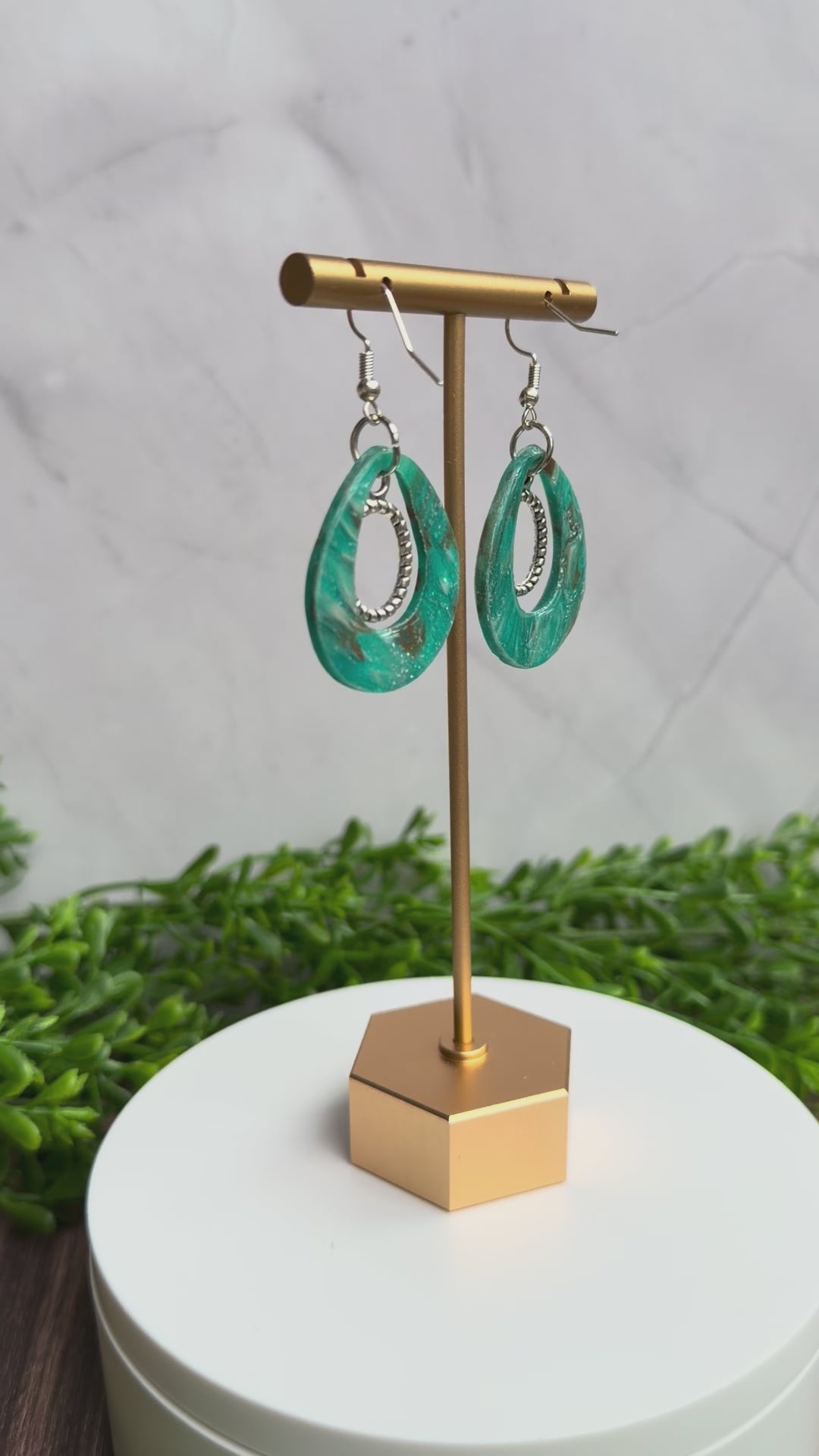 Halo Drop Earrings