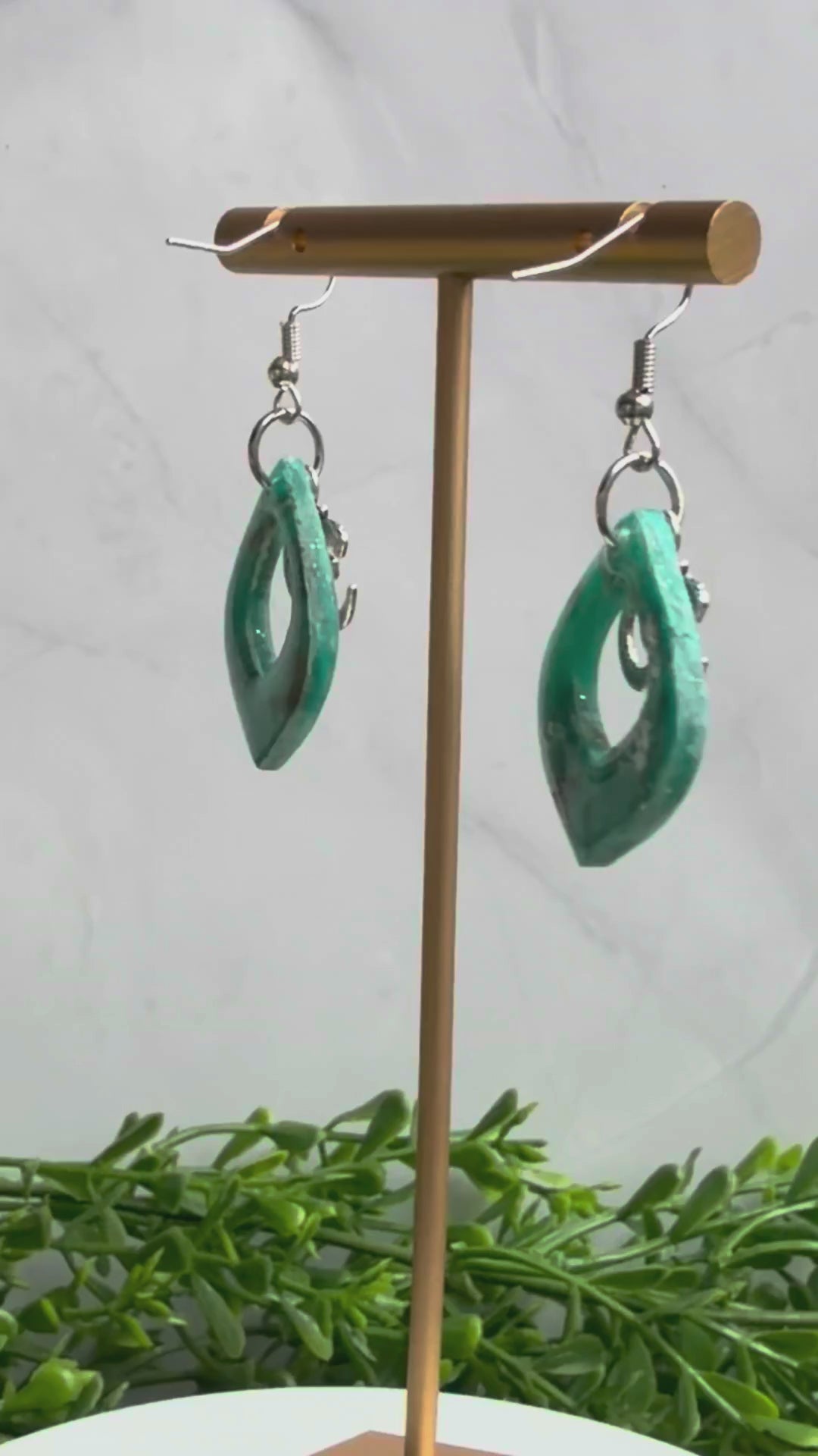Serene Om Earrings